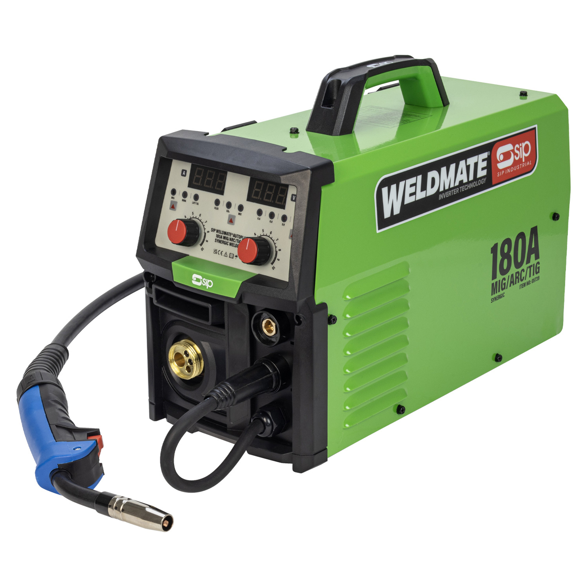 SIP WELDMATE® AUTOPLUS 180A MIG/ARC/TIG Synergic Inverter Welder with Cart Package